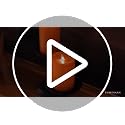 3 x 6.5 Inch Flameless LED Pillar Candle - Russet Orange Real Wax with Timer, Remote Ready