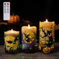 Halloween Flameless Candles with Remote Control - Wizard Variation