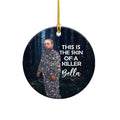 Funny Vampire Christmas Ornament - Ceramic Holiday Tree Decor - Holiday Gift - Variation 1