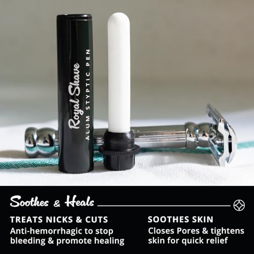 Royal Shave Alum Styptic Pen for Nicks, Cuts & Post-Shave Relief 0.35 Ounce