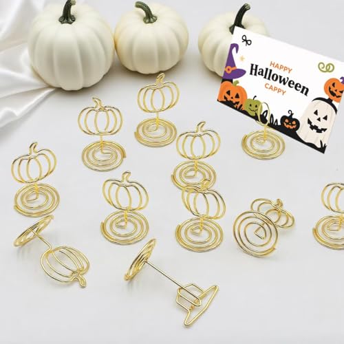 Gold Photo Holders 2 Inch Table Number Stands for Wedding Party Fall Decorations Style 1