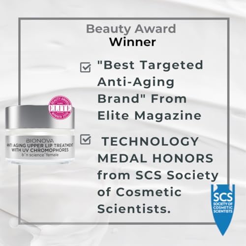 BIONOVA Anti-Aging Upper Lip Treatment - Reduce Vertical Lines & Wrinkles - Berry Scent | 0.5 oz