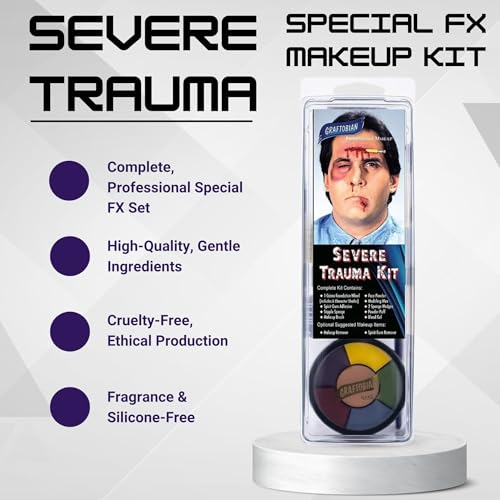 Severe Trauma Special Effects Makeup Kit for Realistic Fake Wounds