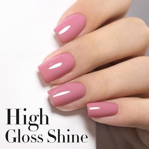 Pale Pink Gel Nail Polish 15ML - Same Color, Soak Off, Long-Lasting Manicure