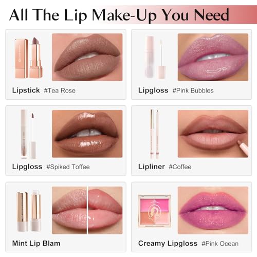 Color Nymph Retro Red Makeup Kit for Girls with Train Case - All-in-One Set