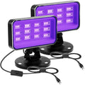 30W Waterproof Outdoor UV Black Light Flood Light for Glow Parties and Halloween