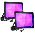 300W LED Blacklight Flood Light Outdoor Waterproof Party Decor - Black