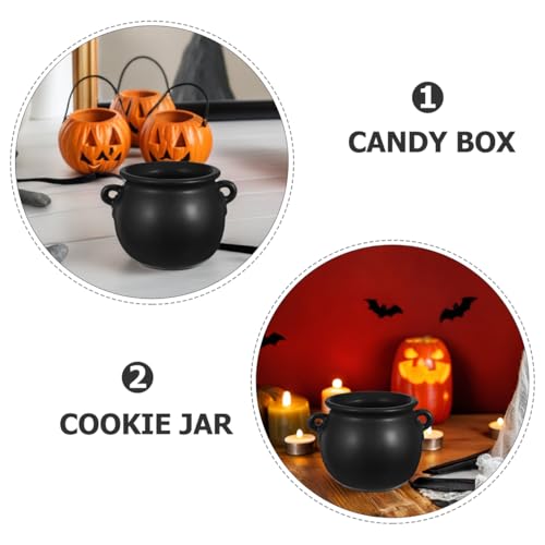 Ceramic Witch Cauldron Bowl for Halloween Candy & Snacks - Festive Decor