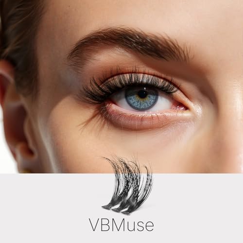 3D Fluffy Eyelash Clusters - VBmuse / 10-18mm Eyelash Extensions for Natural Look
