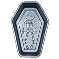9.5 Inch Skeleton Coffin-Shaped Baking Mold - Halloween Skull Cake Pan, Non-Stick Cake Mold