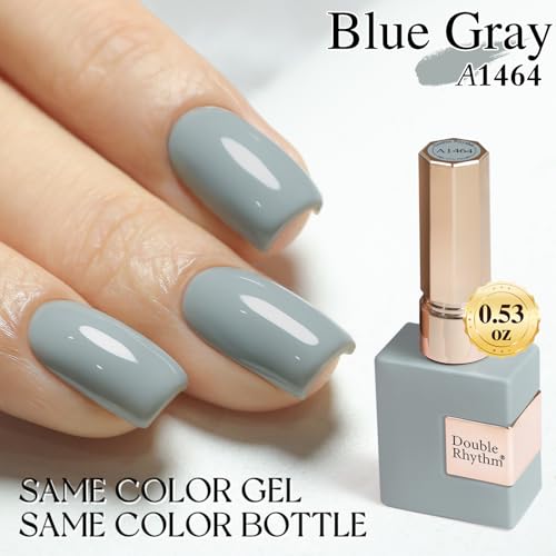 Double Rhythm Milky Gray 15ML Gel Polish - Same Color Soak Off Nail Art