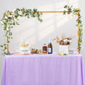 Artificial Plant Table Arch Stand with Clamps - Adjustable Height & Length, Gold