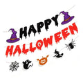 Halloween Banner Set with Pumpkins Ghost Skull & Bats - 3 Pieces Party Decorations