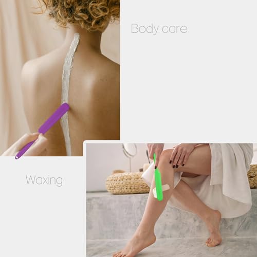 Reusable Pink Silicone Wax Applicator Spatula - Hair Removal & Body Use, Size 1