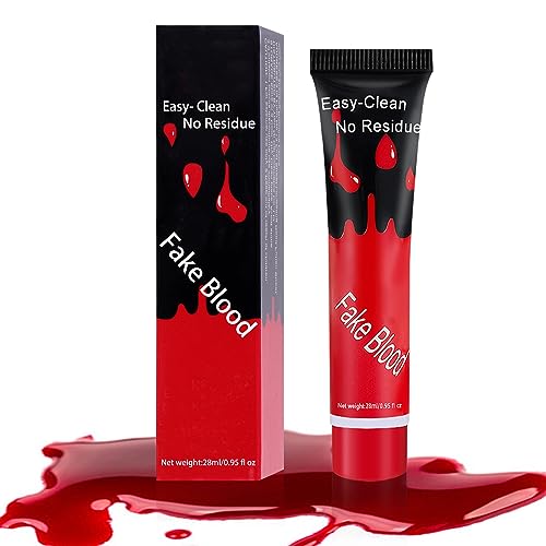 Fake Blood Cream for Halloween and Special Effects Makeup - Washable & Safe
