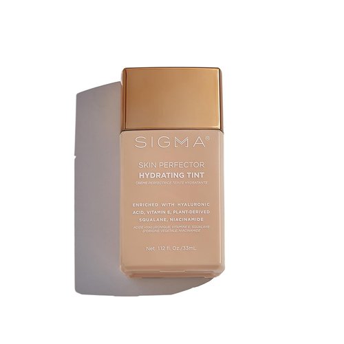 Sigma Beauty Skin Perfector Hydrating Tint - Lightweight Buildable Foundation in Light Beige (2) | Infused with Hyaluronic Acid & Niacinamide