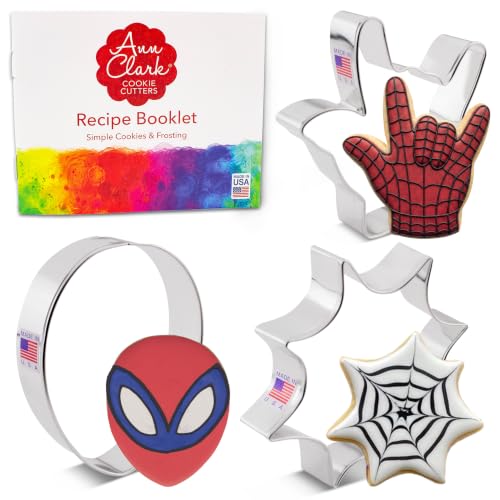 Superhero Cookie Cutter Set - 3 Piece Baking Tool for Kids & Parties