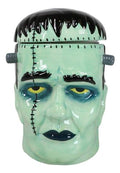 Halloween Ghastly Frankenstein Skull Cookie Jar - Ceramic Macabre Decor