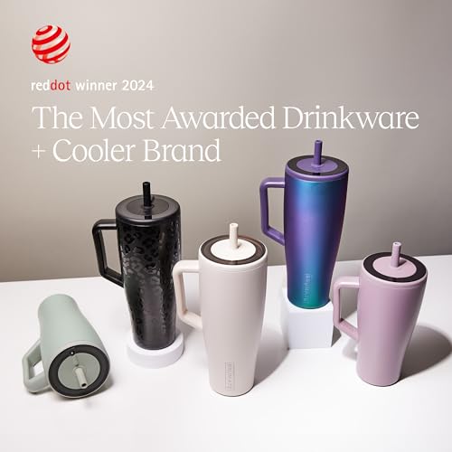 40oz Leakproof Insulated Water Bottle Tumbler with Handle & Straw - Dark Aura