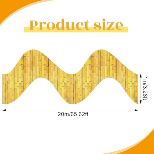 Yellow Brick Floor Runner - Wizard Party Decorations, 3.28 x 65.62 ft - Variation of THIS listing