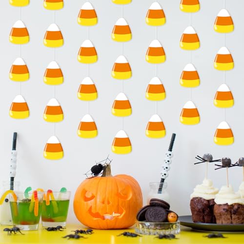 Halloween Candy Corn Banner Decorations Trick or Treat Garlands - Corn Variation