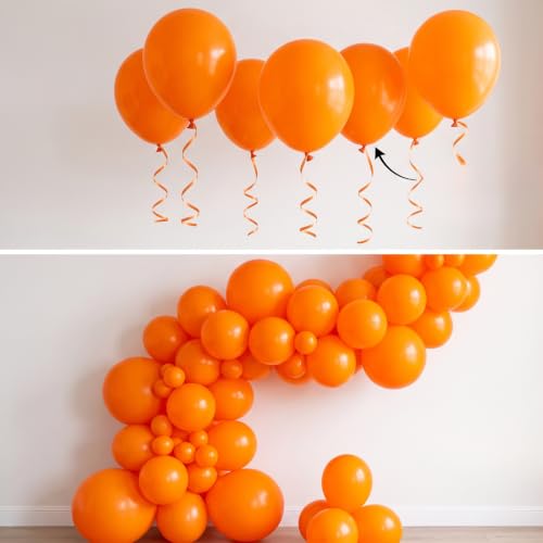 Orange Balloons Garland Arch Gap Fillers - 100pcs Small 5 Inch Matte