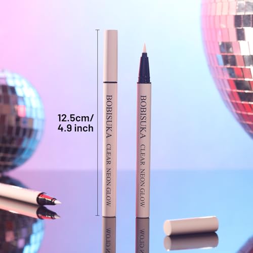 UV Neon Glow Eyeliner Pen - Waterproof Smudge-Proof White Eye Makeup for Rave & Parties
