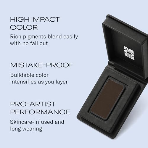 MOB Eyeshadow M32 Gray Brown Matte - Neutral Smoky Eye Makeup, Vegan & Cruelty-Free, Variation: M32 Matte Gray Brown