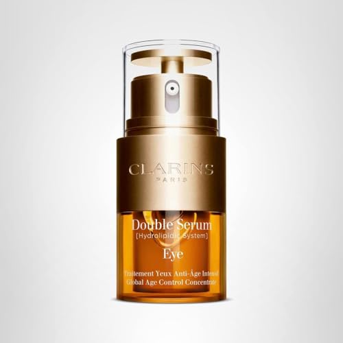 Clarins Double Serum Eye | Anti-Aging Eye Treatment | Visibly Smoothes, Firms, Hydrates and Revitalizes For More Youthful-Looking Eyes In Just 7 Days* | 13 Plant Extracts, Including Turmeric | 0.6 Oz