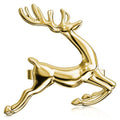 Gold Reindeer Napkin Rings Set of 12 - Christmas Table Decoration - Variation of 12 / Gold Deer