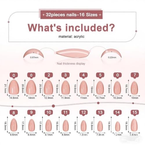 Grey Crystal Black Cat Eye Press On Nails - Medium Almond, 32 Count