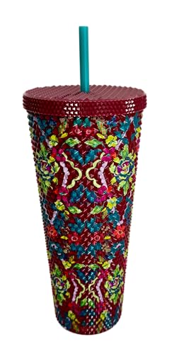 Starbucks Fall 2025 Floral Bling 24oz Reusable Cold Cup with Straw - Limited Edition