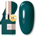 Teal Green Double Rhythm 15ML Gel Nail Polish - Same Color, Soak-Off, Long-Lasting