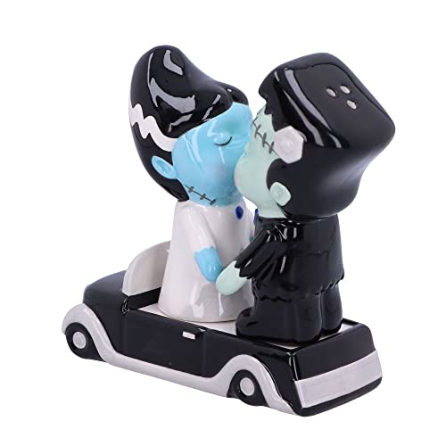 Made for Each Other Horror Salt and Pepper Shakers - Frankenstein & Bride, Ceramic, 11.4cm
