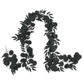 Artificial Eucalyptus Garland with Willow Leaves - 6.5Ft Faux Greenery, Black Variation 1