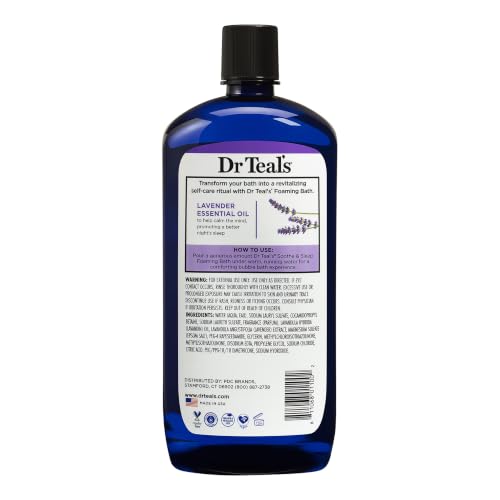 Foaming Bath with Epsom Salt and Lavender for Relaxation 34oz
