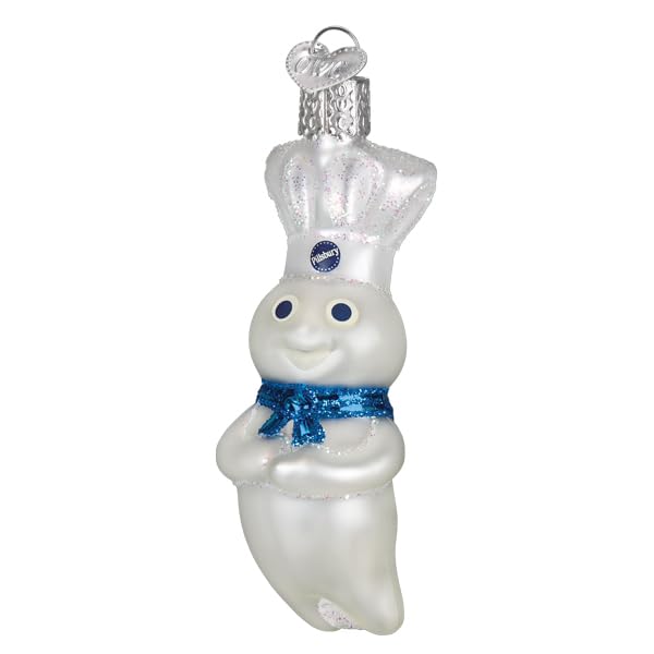 Glass Holiday Ornament - Pillsbury Doughboy Christmas Tree Decoration