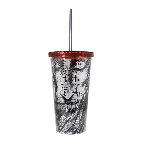 Junji Ito Tomie 20oz Carnival Cup with Lid & Straw - Creepy Fan Gift