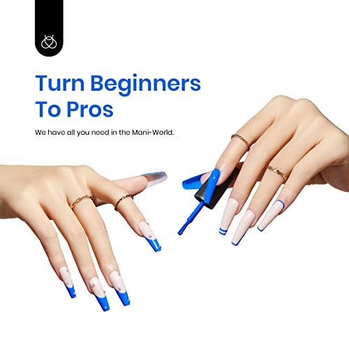 Blue Gel Nail Polish - Electric Punk D - Creme Blue 15ML Bright Blue