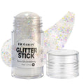 Face Body Glitter Stick - White & Purple Mermaid Sparkle for Festivals & Makeup