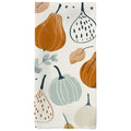 Fall Kitchen Towels with Pastel Pumpkin & Maple Leaf Design - Color 7, 16x24in