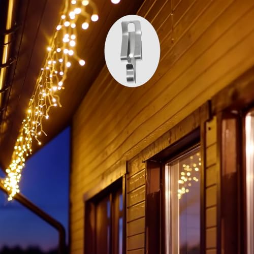 30 Pack Outdoor Christmas & Halloween Light Clips Metal Gutter Hooks