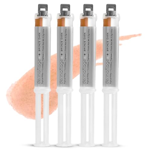 Dermaflage 4-Pack Scar Filler Applicator Bronze Dark for Scar Removal