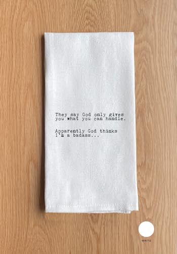 Funny Kitchen Towels Set - Cute Decorative Dish Towels for Home & Housewarming Gift
