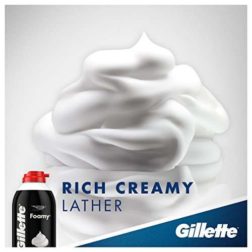 Gillette Foamy Regular Shaving Foam - 2 oz Pack of 4 - Classic, Rich Lather