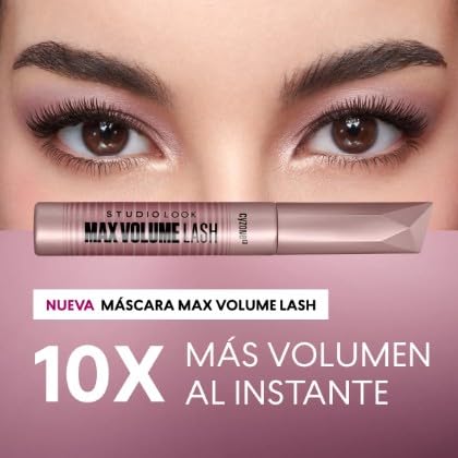 Studio Look Max Volume Lash Mascara - Waterproof Volume Effect | Black, 8g (0.28 oz)