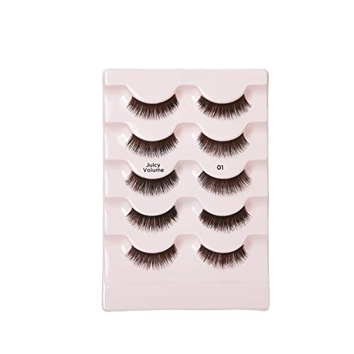 False Eyelashes Value Pack - 2 Pairs, Reusable & Natural Look