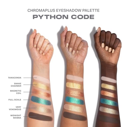 Morphe ChromaPlus 6-Pan Eyeshadow Palette - Python Code - Neutral & Bold Shades