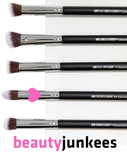Mini Tapered Kabuki Concealer Brush for Under Eye & Eyeshadow - Vegan Synthetic, 1PC