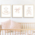 Ballet Dress Wall Art Canvas Print - Ballerina Poster Nursery Decor 16x20 Inch No Frame